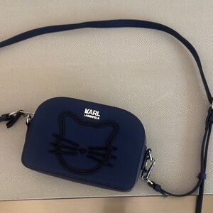 Karl Langerfeld X Hello Kitty Navy Blue cross bag